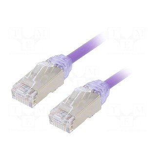 Patch cord | F/UTP,TX6A-28™ | 6a | solid | Cu | LSZH | violet | 3m | 28AWG