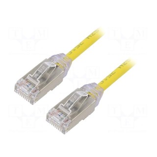 Patch cord | F/UTP,TX6A-28™ | 6a | solid | Cu | LSZH | yellow | 2m | 28AWG