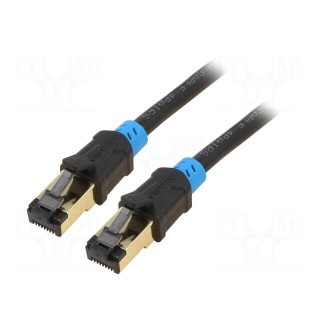 Patch cord | S/FTP | 6 | Cu | PVC | black | 30m | RJ45 plug,both sides