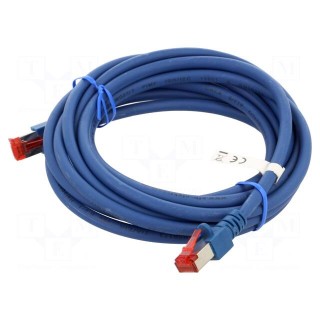 Patch cord | S/FTP | 6 | stranded | Cu | LSZH | blue | 3m | 27AWG