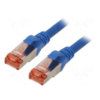 Patch cord | S/FTP | 6 | stranded | Cu | LSZH | blue | 2m | 27AWG