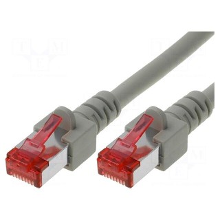 Patch cord | S/FTP | 6 | stranded | Cu | LSZH | grey | 7.5m | 27AWG