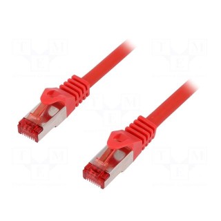 Patch cord | S/FTP | 6 | stranded | Cu | LSZH | red | 1.5m | 27AWG