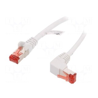 Patch cord | S/FTP | 6 | stranded | Cu | LSZH | white | 5m | 28AWG | -20÷65°C