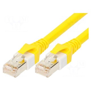 Patch cord | SF/UTP | 5e | stranded | Cu | LSZH,PUR | yellow | 0.6m | 26AWG