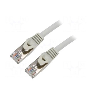 Patch cord | S/FTP | 6a | solid | Cu | LSZH | grey | 25m | 27AWG | Cablexpert