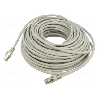 Patch cord | S/FTP | 6a | solid | Cu | LSZH | grey | 30m | 27AWG | Cablexpert
