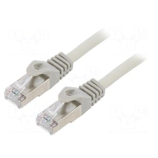 Patch cord | S/FTP | 6a | solid | Cu | LSZH | grey | 0.5m | 27AWG | Cablexpert