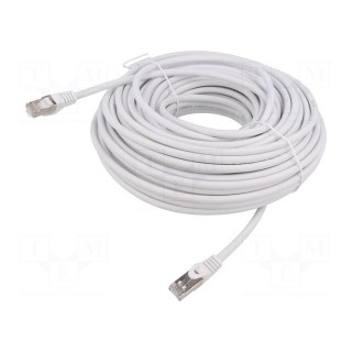 Patch cord | S/FTP | 6a | solid | Cu | LSZH | white | 30m | 27AWG | Cablexpert