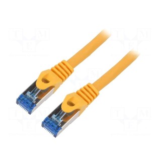 Patch cord | S/FTP | 6a | stranded | CCA | LSZH | orange | 0.25m | 26AWG