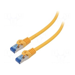 Patch cord | S/FTP | 6a | stranded | CCA | LSZH | orange | 0.5m | 26AWG