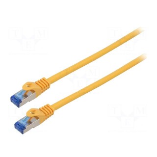 Patch cord | S/FTP | 6a | stranded | CCA | LSZH | orange | 1m | 26AWG