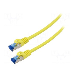 Patch cord | S/FTP | 6a | stranded | CCA | LSZH | yellow | 2m | 26AWG