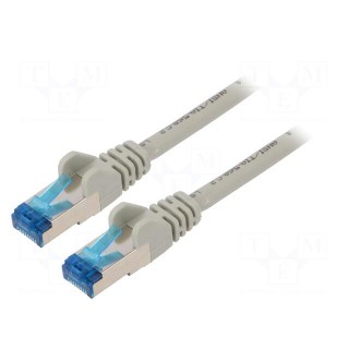Patch cord | S/FTP | 6a | stranded | Cu | LSZH | grey | 5m | halogen free