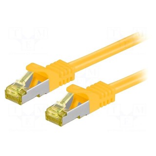Patch cord | S/FTP | 6a | stranded | Cu | LSZH | yellow | 20m | 26AWG