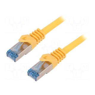 Patch cord | S/FTP | 6a | stranded | Cu | LSZH | yellow | 1.5m | 27AWG