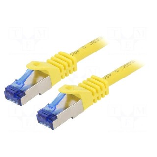 Patch cord | S/FTP | 6a | stranded | Cu | LSZH | yellow | 2m | 26AWG
