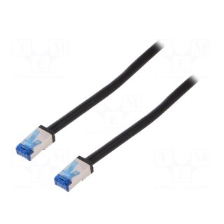 Patch cord | S/FTP | 6a | stranded | Cu | PE | black | 40m | 26AWG
