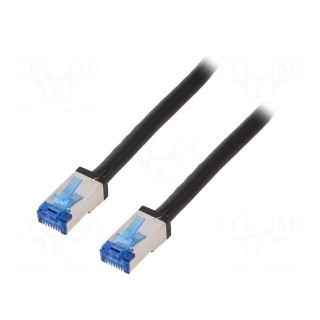 Patch cord | S/FTP | 6a | stranded | Cu | PE | black | 50m | 26AWG