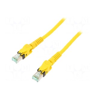 Patch cord | S/FTP | 6a | stranded | Cu | PUR | yellow | 20m | halogen free