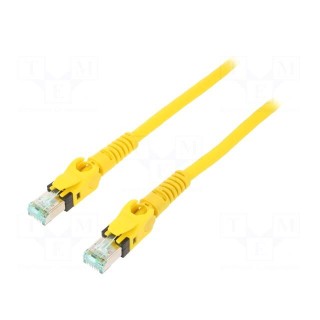 Patch cord | S/FTP | 6a | stranded | Cu | PUR | yellow | 2m | halogen free