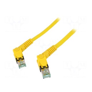 Patch cord | S/FTP | 6a | stranded | Cu | PUR | yellow | 3m | halogen free