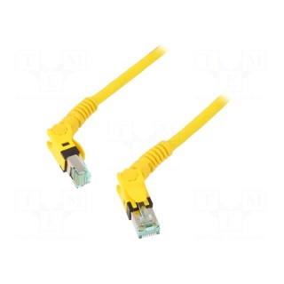 Patch cord | S/FTP | 6a | stranded | Cu | PUR | yellow | 5m | halogen free