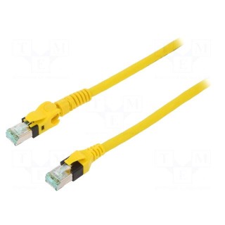 Patch cord | S/FTP | 6a | stranded | Cu | PUR | yellow | 3m | halogen free