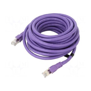Patch cord | S/FTP | 6a | stranded | OFC | PVC | violet | 6m | 26AWG