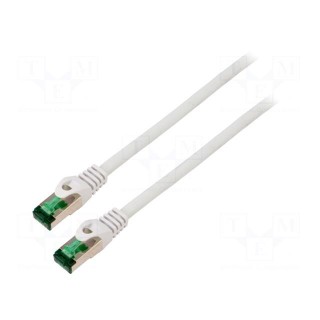 Patch cord | S/FTP | 7 | stranded | Cu | LSZH | grey | 2m | 26AWG | Cores: 8