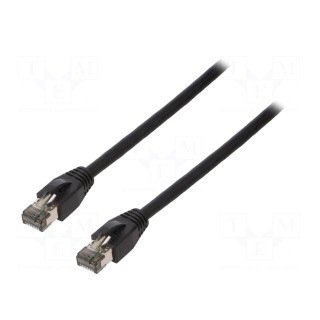 Patch cord | S/FTP | Cat 8.1 | stranded | Cu | LSZH | black | 15m | 26AWG