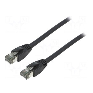 Patch cord | S/FTP | Cat 8.1 | stranded | Cu | LSZH | black | 2m | 26AWG