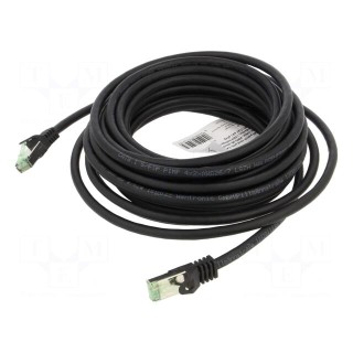 Patch cord | S/FTP | Cat 8.1 | stranded | Cu | LSZH | black | 7.5m | 26AWG