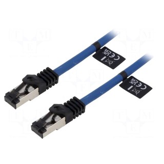 Patch cord | S/FTP | Cat 8.1 | stranded | Cu | LSZH | blue | 20m | 26AWG