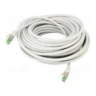Patch cord | S/FTP | Cat 8.1 | stranded | Cu | LSZH | grey | 15m | 26AWG