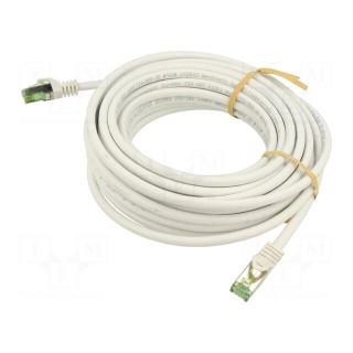 Patch cord | S/FTP | Cat 8.1 | stranded | Cu | LSZH | white | 10m | 26AWG