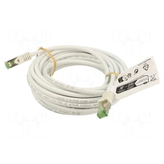 Patch cord | S/FTP | Cat 8.1 | stranded | Cu | LSZH | white | 7.5m | 26AWG