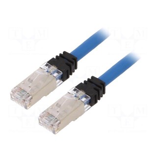 Patch cord | TX6A™ 10Gig,S/FTP | 6a | stranded | Cu | LSZH | blue | 2m