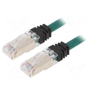 Patch cord | TX6A™ 10Gig,S/FTP | 6a | stranded | Cu | LSZH | green | 2m