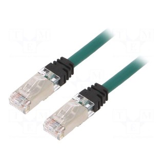 Patch cord | TX6A™ 10Gig,S/FTP | 6a | stranded | Cu | LSZH | green | 3m