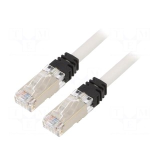 Patch cord | S/FTP,TX6A™ 10Gig | 6a | stranded | Cu | LSZH | grey | 0.5m