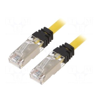 Patch cord | TX6A™ 10Gig,S/FTP | 6a | stranded | Cu | LSZH | yellow | 2m