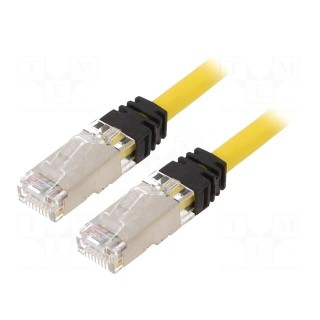 Patch cord | TX6A™ 10Gig,S/FTP | 6a | stranded | Cu | LSZH | yellow | 3m