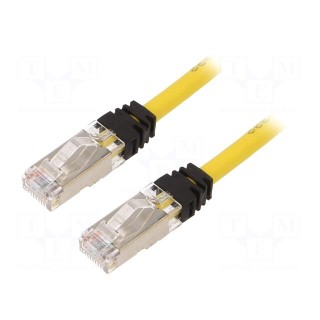 Patch cord | TX6A™ 10Gig,S/FTP | 6a | stranded | Cu | LSZH | yellow | 5m
