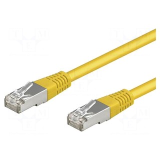 Patch cord | SF/UTP | 5e | stranded | CCA | PVC | yellow | 2m | 26AWG