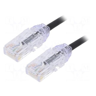 Patch cord | TX6-28™,U/UTP | 6 | stranded | Cu | LSZH | black | 5m | 28AWG