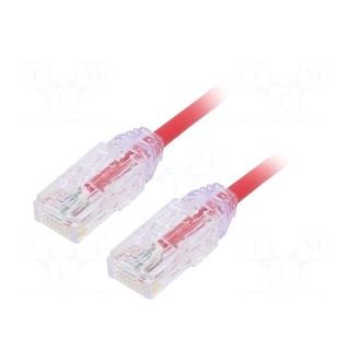 Patch cord | TX6-28™,U/UTP | 6 | stranded | Cu | LSZH | red | 5m | 28AWG