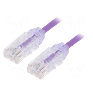 Patch cord | TX6-28™,U/UTP | 6 | stranded | Cu | LSZH | violet | 0.5m