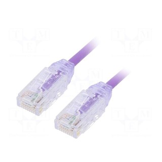 Patch cord | TX6-28™,U/UTP | 6 | stranded | Cu | LSZH | violet | 5m | 28AWG