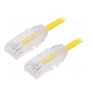 Patch cord | TX6-28™,U/UTP | 6 | stranded | Cu | LSZH | yellow | 5m | 28AWG